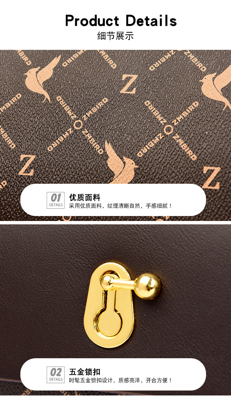 Bag women's bag new 2024 Messenger bag women's shoulder bag women's fashion printing women's handbag women's one piece delivery