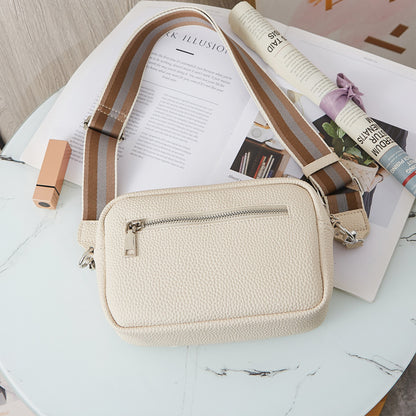 Cross-border foreign trade hot-selling women's bag 2023 spring and summer new small square bag wide shoulder strap single shoulder diagonal bag wholesale distribution