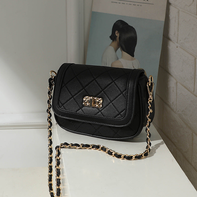 Wholesale new fashion women's bag 2024 small bag women's fashion shoulder bag Korean version Lingge ladies bag messenger bag
