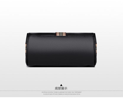 Cross-border first-layer cowhide pillow bag women 2021 new trendy large-capacity shoulder Messenger bag casual leather women's bag - KuzuSHOP