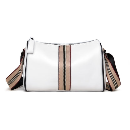 Cross-border first-layer cowhide pillow bag women 2021 new trendy large-capacity shoulder Messenger bag casual leather women's bag - KuzuSHOP