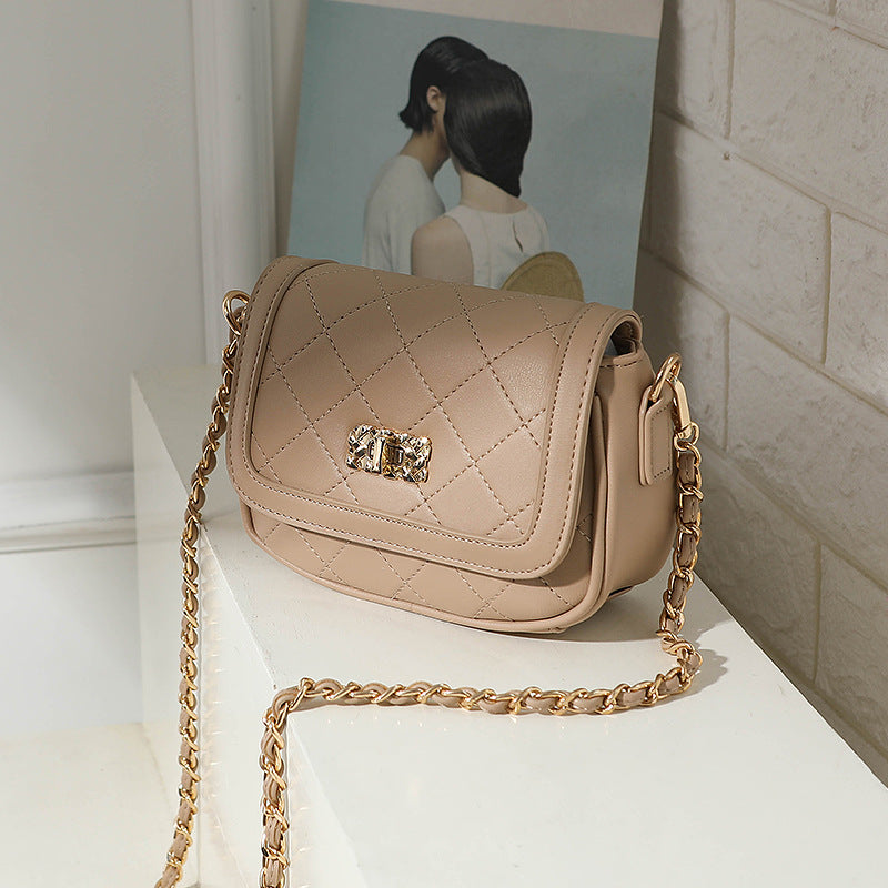 Wholesale new fashion women's bag 2024 small bag women's fashion shoulder bag Korean version Lingge ladies bag messenger bag