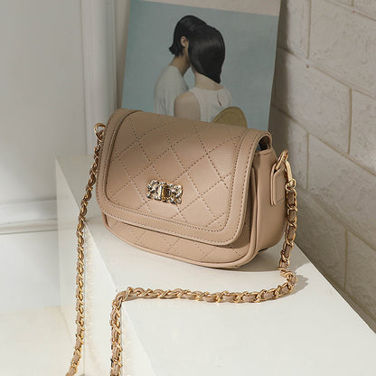 Wholesale new fashion women's bag 2024 small bag women's fashion shoulder bag Korean version Lingge ladies bag messenger bag