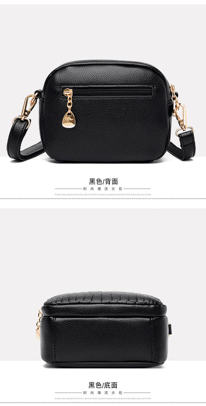 Bag women's bag new 2021 Messenger shoulder bag women's fashion crocodile pattern small bag small square bag Europe and America