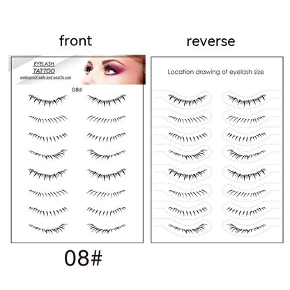 Lower Eyelashes Tattoo Sticker Disposable Waterproof