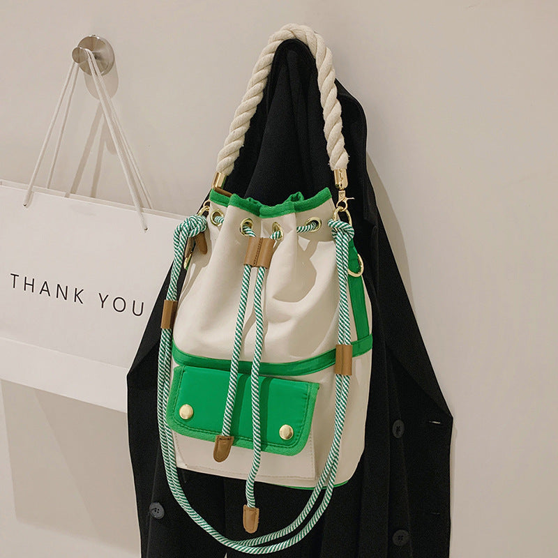 Bag Female Hand Bill Of Lading Shoulder Cross-body Bucket Bag