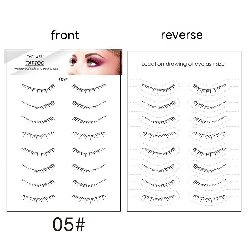 Lower Eyelashes Tattoo Sticker Disposable Waterproof
