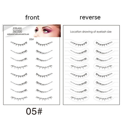 Lower Eyelashes Tattoo Sticker Disposable Waterproof
