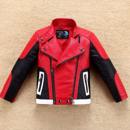 Boy's Thickened Leather Jacket Is Handsome - KuzuSHOP