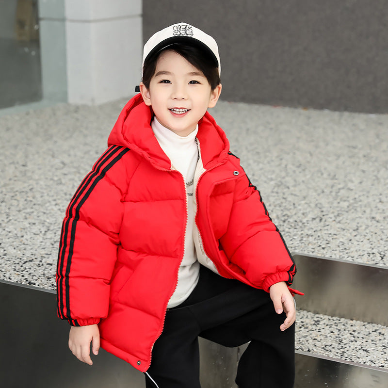 Children's Cotton Clothes Thickened Fall Winter Coat - KuzuSHOP