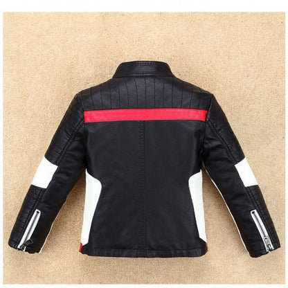 Boy's Thickened Leather Jacket Is Handsome - KuzuSHOP