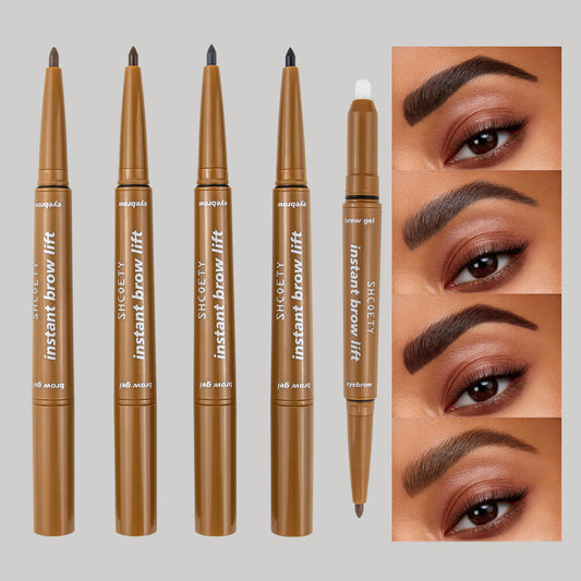 Double-headed Eyebrow Pencil Waterproof Rotation Non-decolorizing - KuzuSHOP