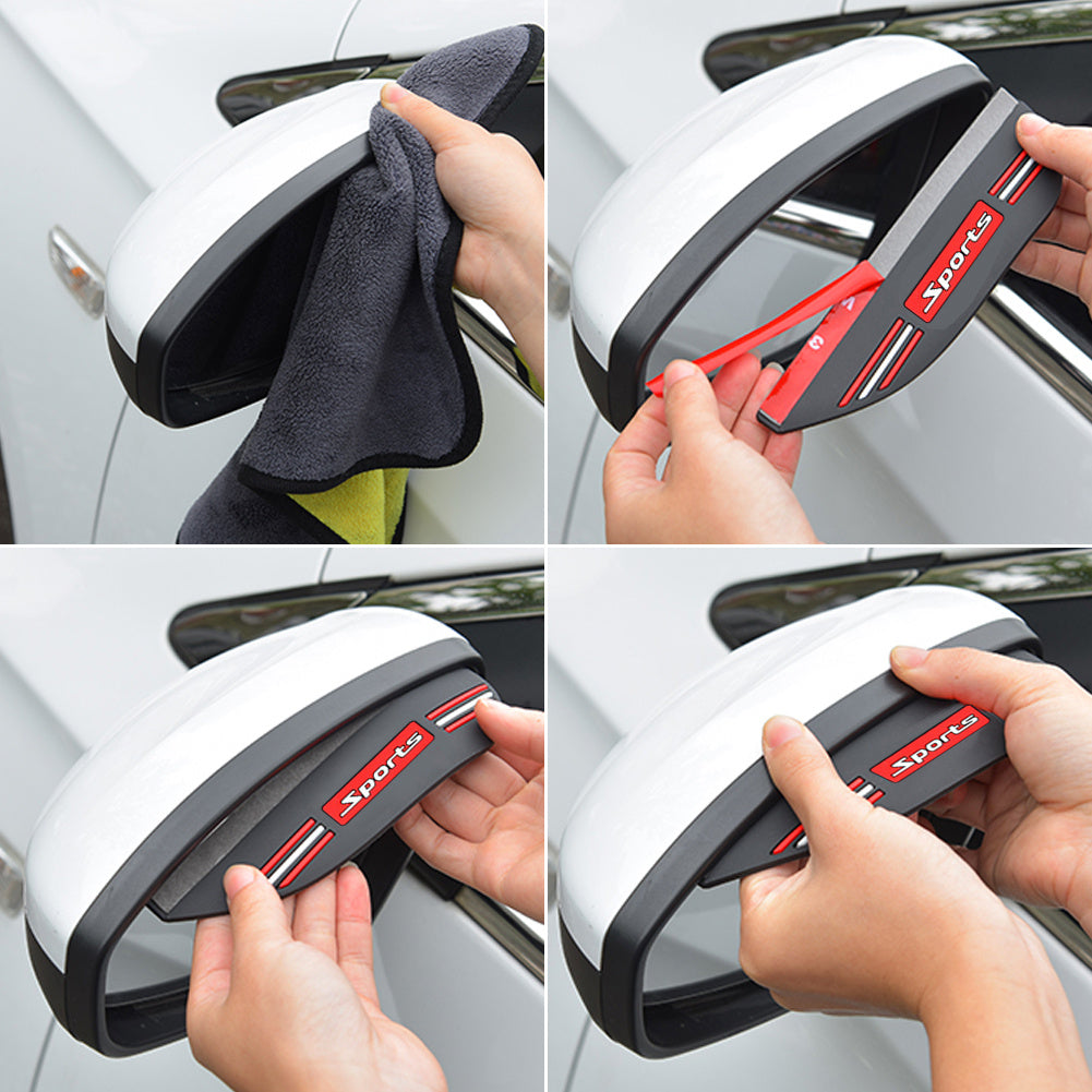 Car Rearview Mirror Rain-proof And Eyebrow - KuzuSHOP