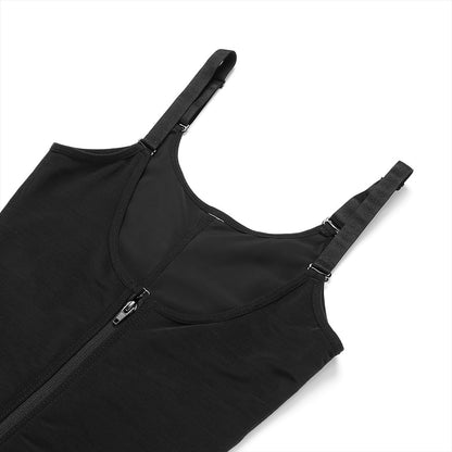 Women's Stretch Mesh Shapewear Pants with Zipper