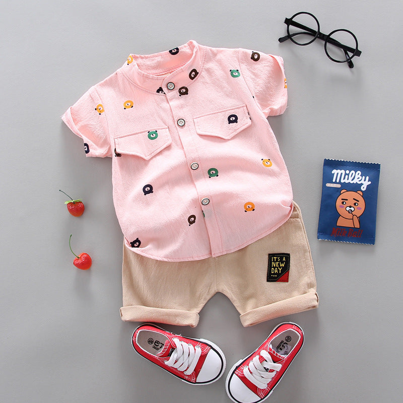 Summer Korean Style 1-4 Years Old Infant Children's Suit - KuzuSHOP