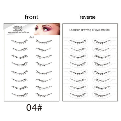 Lower Eyelashes Tattoo Sticker Disposable Waterproof