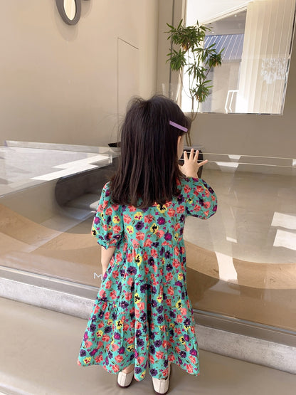 Children's Western Fashion Princess Baby Summer Cotton Skirt