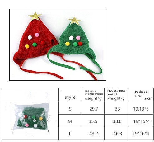 Pet Hat Christmas Tree Shape - KuzuSHOP