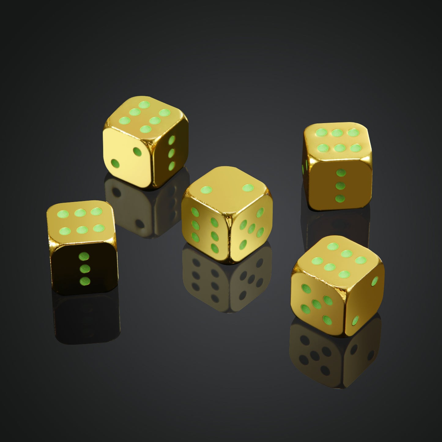 Metal Luminous Dice Large Entertainment Supplies - KuzuSHOP