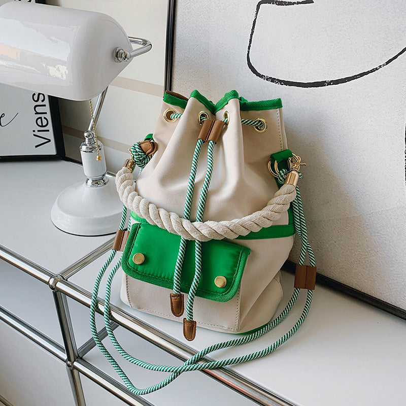 Bag Female Hand Bill Of Lading Shoulder Cross-body Bucket Bag