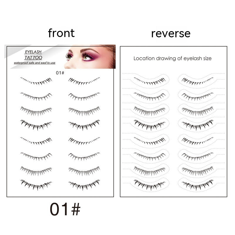 Lower Eyelashes Tattoo Sticker Disposable Waterproof