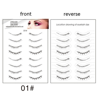 Lower Eyelashes Tattoo Sticker Disposable Waterproof