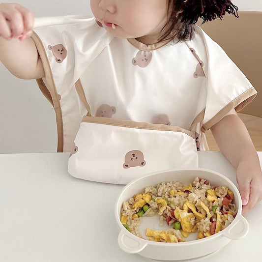 Children's Sleeveless Waterproof Cover-up Feeding Anti-dirty Bib - KuzuSHOP